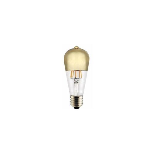 8435197452417 - Cristalrecord - LED-Glühbirne E27 ST64 Halbspiegel Gold 6W