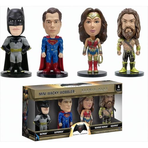 0849803072780 - Mini Wacky Wobbler Batman vs Superman 4-Pack 0849803072780 - Mini Wacky Wobbler Batman vs Superman 4-Pack