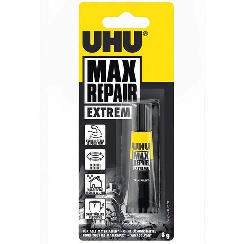 4026700458657 - 6 x Uhu Alleskleber Max Repair extrem ohne Lösungsmittel Tube VE=8g