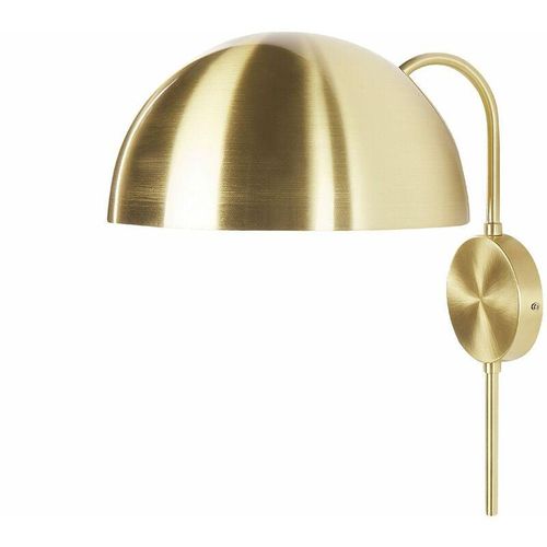 4255664841858 - Beliani - Wandlampe Gold aus Metall Halbrundes Design Glamour Style für Wohnzimmer Schlafzimmer Flur - Gold