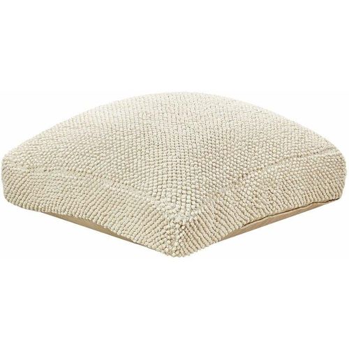 4255664839220 - Beliani - Bodenkissen Hellbeige Baumwolle 70 x 70 x 15 cm Quadratisch Sitzkissen Meditation Meditieren Boho Stil Design für Wohnzimmer Schlafzimmer