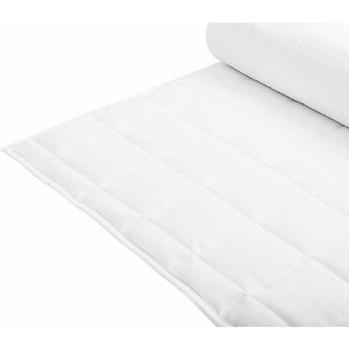 4251682262224 - Sommerdettdecke Weiß Polyester Baumwolle 155 x 220 cm Für Sommer Monochromatisch Leicht Steppdecke Steppbett Schlafzimmer