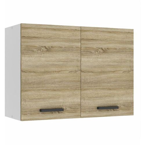 5904316249441 - Hängeschrank Küche Küchenschränke sg Breite 80 cm Oberschrank mit 2 Türen Küchenhängeschränke Wandschrank Hängend Sonoma-Eiche - Belini