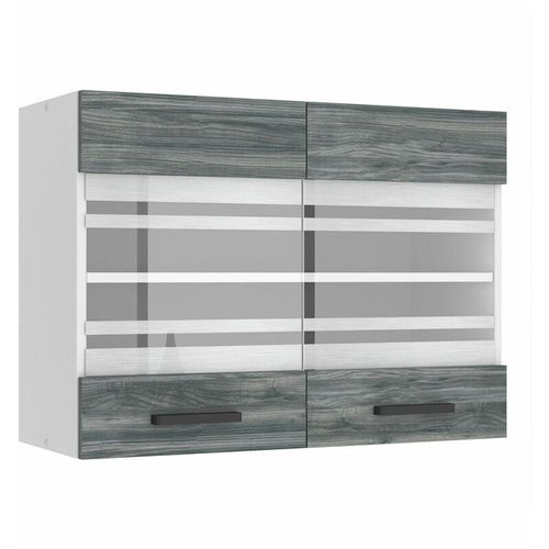 5904316249595 - Hängeschrank Küche Küchenschränke sgw Breite 80 cm Oberschrank mit 2 Türen Küchenhängeschränke Wandschrank Hängend Glamour Wood - Belini