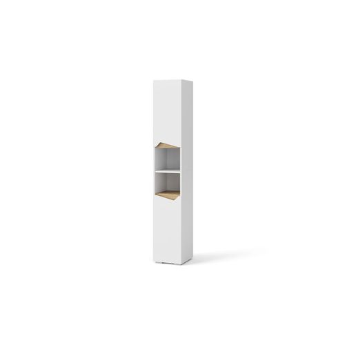 4066731340446 - Badschrank Marelle Weiß 30 x 180 cm mit Türen und offenen Fächern Vicco 4066731340446 - Badschrank Marelle Weiß 30 x 180 cm mit Türen und offenen Fächern Vicco