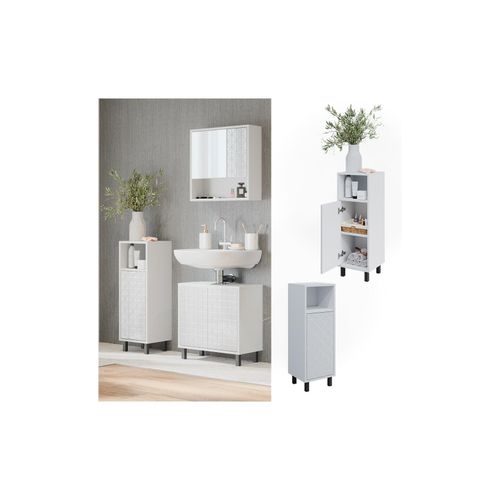 4066731228423 - Badschrank Agasta 30cm schmaler Schrank für Badezimmer in weiß 4066731228423 - Badschrank Agasta 30cm schmaler Schrank für Badezimmer in weiß
