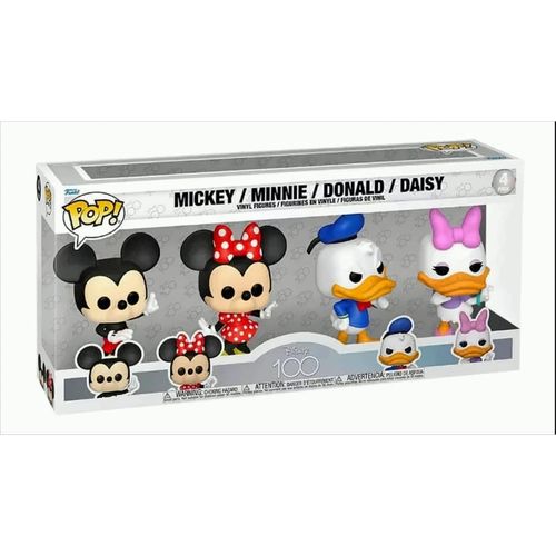 0889698703390 - - Disney 100 Mickey & Friends 4-Pack (Mickey Minnie Donald Daisy) - Figur 0889698703390 - - Disney 100 Mickey & Friends 4-Pack (Mickey Minnie Donald Daisy) - Figur