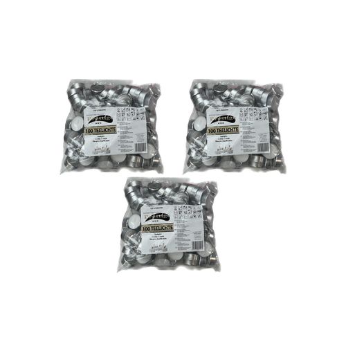 4262354792819 - 300 Stück Teelichter 4h Brenndauer 100 % Paraffin - Prestige