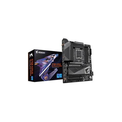 4719331851224 - B760 AORUS ELITE AX DDR4 (rev 10) Mainboard Sockel (PC) Intel® 1700 Formfaktor (Details) ATX Mainboard-Chipsatz Intel® B760 Express