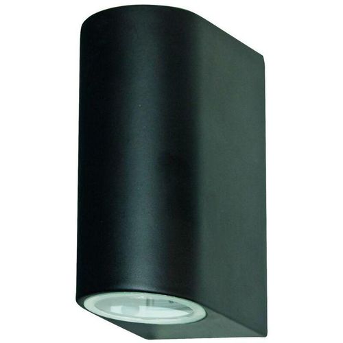 5013874364364 - Outdoor - led Outdoor Up Down Wall 2 Hellschwarz Aluminiumguss IP44 - Searchlight