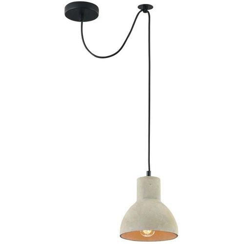 4262431056957 - - Deckenlampe Deckenleuchte Hängeleuchte Pendellampe Metall Beton grau E27 222cm