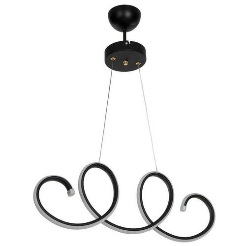 0645656388111 - Toscohome - Led Hängelampe 60 cm spiralförmige schwarze Farbe - Afra