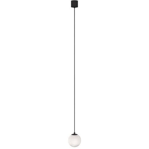 4262431064686 - - Pendellampe Pendelleuchte Hängelampe Kugelleuchte Metall schwarz weiß matt led