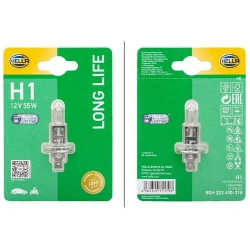 4082300751796 - - Halogen Glühlampe H1 12V 55W P145s Longlife