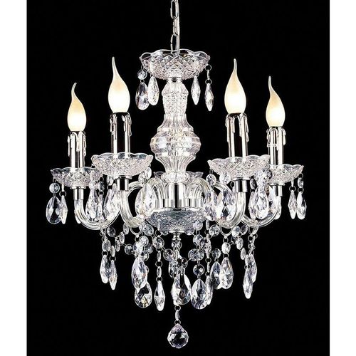 5900644331667 - Whiz - Klassische Kronleuchter Chrome 5 Light mit klarem Farbton E14 - Italux