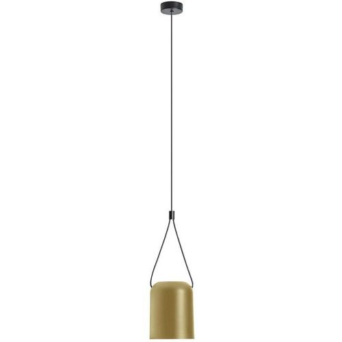 8435526891634 - Leds-c4 - Attic - Dekorativer hängender Deckenanhänger Matt Schwarz lackiert Gold 1x E27   250cm