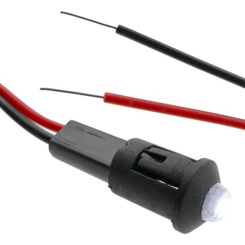 8434185527700 - Cablemarkt - 8 mm weiße LED-Kontrollleuchte