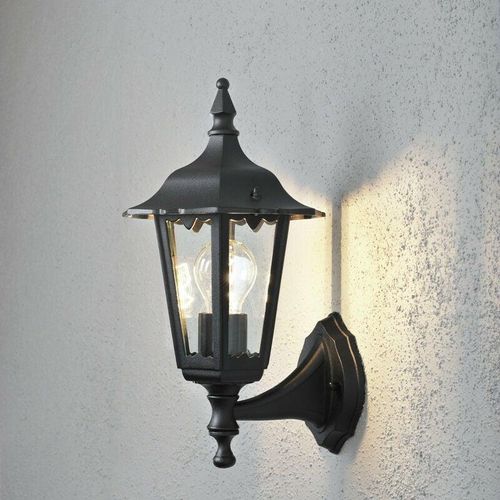 7318307232752 - Konstsmide Lighting - Konstsmide Firenze Outdoor Classic Lantern Up Light Mattschwarz IP43