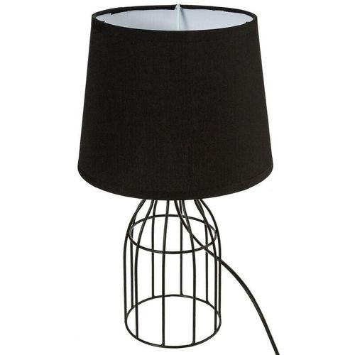 3560234615816 - Atmosphera - Schnurlampe Moca Metall schwarz H35cm - Runde - Rund