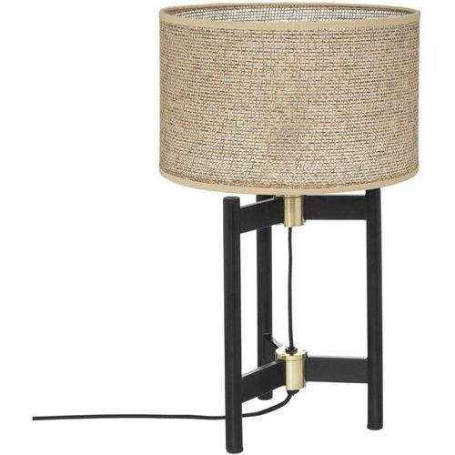 3560232579158 - Atmosphera Créateur Dintérieur - Lampe mit beige Lampenschirm levon h 51 cm