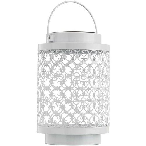 4059157313101 - Etc-shop - Solarlampen für Außen Gartendeko Laterne orientalische Lampe Solar Laternen für draußen Metall weiß orientalisch led DxH 13x18 cm