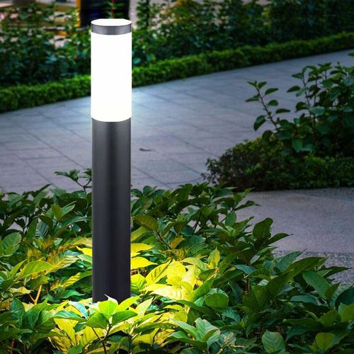 4059157131330 - Etc-shop - Edelstahl Steh Lampe Garten Weg Beleuchtung Außen Stand Leuchte anthrazit im Set inkl led Leuchtmittel