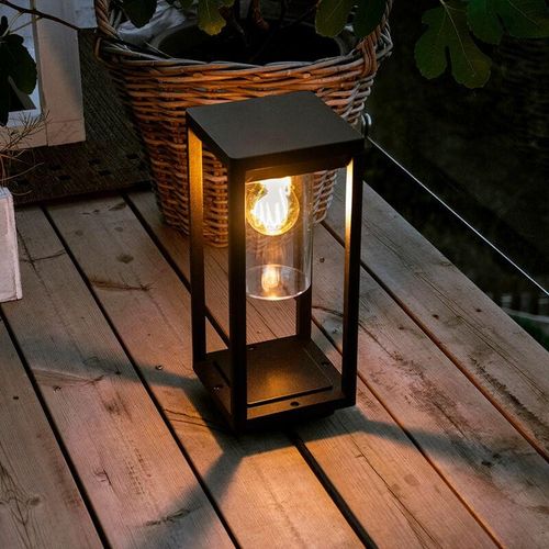 4059157138490 - Etc-shop - Außen Steh Lampe Garten Beleuchtung alu Laterne Retro Hof Balkon Terrassen Deko Tisch Leuchte schwarz