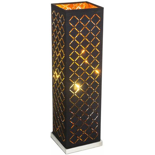 4059157074279 - Etc-shop - Tisch Lampe schwarz gold Wohn Zimmer Flammen Flacker Effekt Leuchte im Set inkl led Leuchtmittel