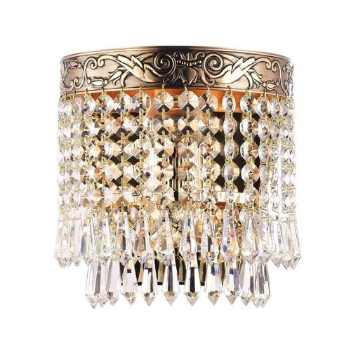 4262431056513 - - Deckenlampe Deckenleuchte Kristalllampe Wohnzimmerleuchte Metall goldfarben E27