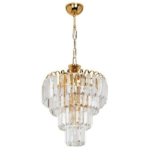 0645656390626 - Toscohome - Miranda 3-Licht Deckenleuchte MDL3831 Glas und Gold