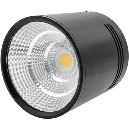 8434185517541 - Cablemarkt - COB-LED-Strahler 12 w 220 vac 6000 k 100 mm in schwarzer Farbe