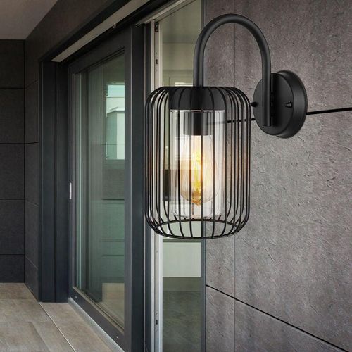 9007371464821 - Außenleuchte Wandlampe Fassadenlampe Edelstahl Laterne schwarz Terrassenlampe Gartenleuchte IP44 Kunststoff Metall 1x E27 Fassung BxH 16x325 cm 9007371464821 - Außenleuchte Wandlampe Fassadenlampe Edelstahl Laterne schwarz Terrassenlampe Gartenleuchte IP44 Kunststoff Metall 1x E27 Fassung BxH 16x325 cm