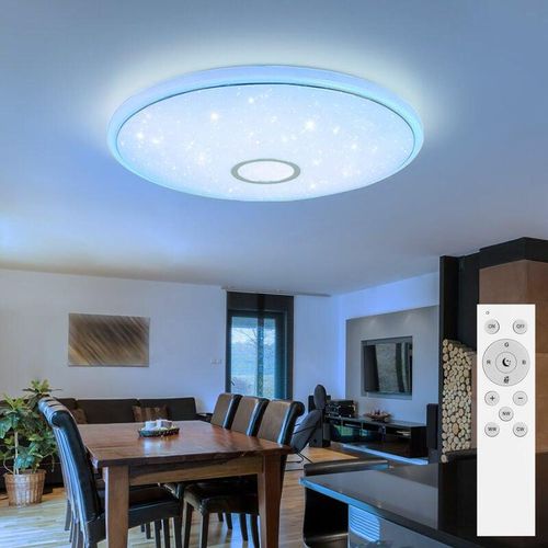 9007371491605 - Deckenlampe Deckenleuchte Wohnzimmerleuchte App und Sprachsteuerung cct Timer rgb Farbwechsler led 30W 2400Lm warmweiß-kaltweiß DxH 50x65cm 9007371491605 - Deckenlampe Deckenleuchte Wohnzimmerleuchte App und Sprachsteuerung cct Timer rgb Farbwechsler led 30W 2400Lm warmweiß-kaltweiß DxH 50x65cm