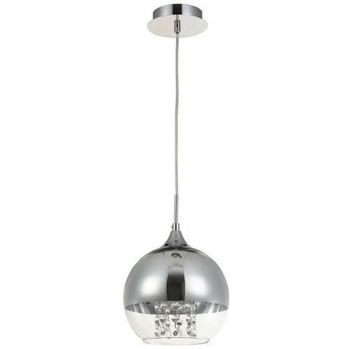 4251110021478 - Maytoni Decorative Lighting - Fermi Dome Deckenpendelleuchte Nickel & Kristall 1 Licht E27