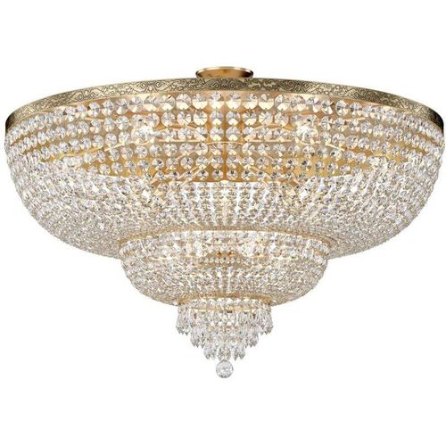 4262431056483 - - Deckenlampe Deckenleuchte Kristalllampe Wohnzimmerleuchte Metall goldfarben E27