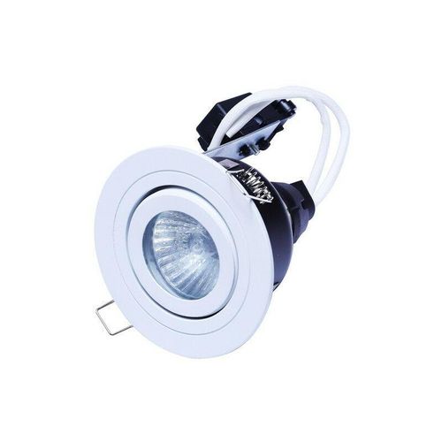 5020024515224 - Forum Lighting - Forum Cali Rundes kippbares Einbau-Downlight mattweiß IP44