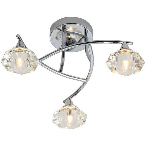 5020024514678 - Forum Lighting - Forum Reena 3-flammige Badezimmer-Deckenleuchte Chrom IP44