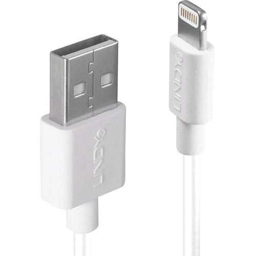 4002888313278 - USB-Kabel usb 20 usb-a Stecker Apple Lightning Stecker 200 m Weiß 31327 - Lindy