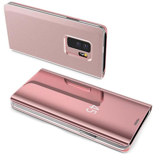 4251678422212 - Markenlos - cofi1453® Smart View Spiegel Mirror Smart Cover Schale Etui kompatibel mit iPhone xs Schutzhülle Tasche Case Schutz Clear Rosa