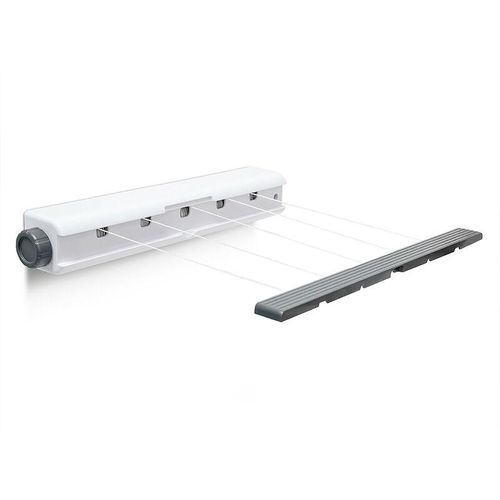 4052025188580 - Wandtrockner HxBxT ca 7x47x75 cm Trockner aus Kunststoff mit Wäscheseil und 5 Leinen und einer Trockenlänge von ca 205 mit praktischer 4052025188580 - Wandtrockner HxBxT ca 7x47x75 cm Trockner aus Kunststoff mit Wäscheseil und 5 Leinen und einer Trockenlänge von ca 205 mit praktischer