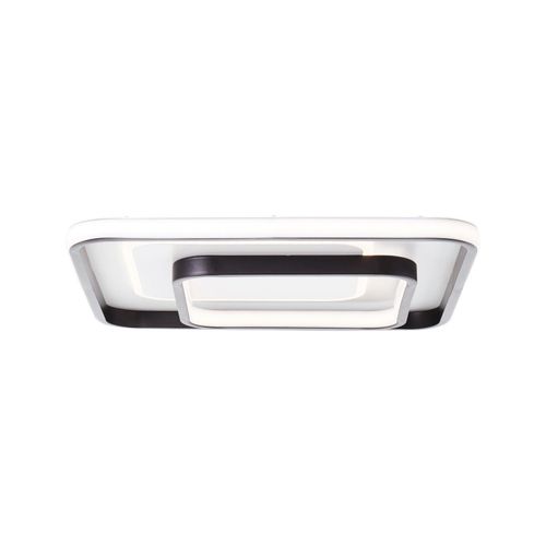 4004353390647 - BRILLIANT Lampe Cava LED Deckenleuchte 40x40cm weiß schwarz 1x LED integriert 414W LED integriert (5373lm 3000K) Energiesparend und langlebig durch LED-Einsatz