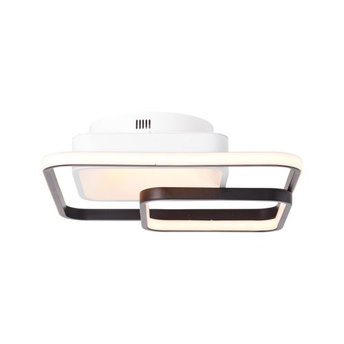 4004353390654 - BRILLIANT Lampe Cava LED Deckenleuchte 40x40cm CCT weiß schwarz 1x LED integriert 42W LED integriert (5000lm 3000-6700K) mit Fernbedienung dimmbar
