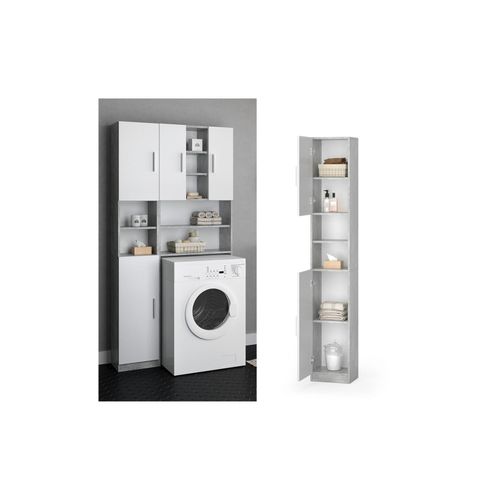 4251421930049 - VICCO Anstellschrank LUIS Waschmaschinenschrank Badmöbel Badschrank Hochschrank 4251421930049 - VICCO Anstellschrank LUIS Waschmaschinenschrank Badmöbel Badschrank Hochschrank