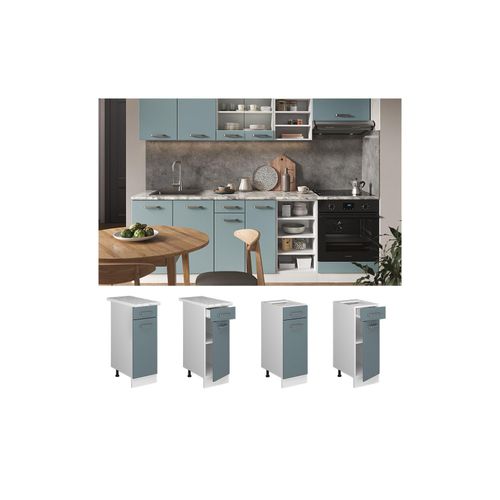 4066731344864 - Schubunterschrank Küchenschrank R-Line Solid Weiß Blau Grau 30 cm modern 4066731344864 - Schubunterschrank Küchenschrank R-Line Solid Weiß Blau Grau 30 cm modern