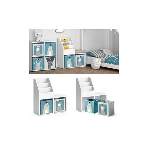 4251421964594 - Kinderregal Aufbewahrungsregal Spielzeugablage Luigi Weiß Sitzbank Faltbox 4251421964594 - Kinderregal Aufbewahrungsregal Spielzeugablage Luigi Weiß Sitzbank Faltbox