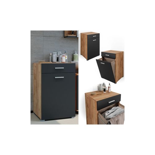 4066731029792 - Wäschekorb Wäscheschrank Badschrank Matteo ANT GKO Waschmaschinenschrank