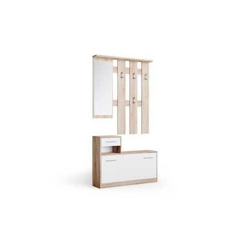 4251421943476 - Flurgarderobe Set Billy sonoma Garderobe Dielengarderobe Kompaktgarderobe