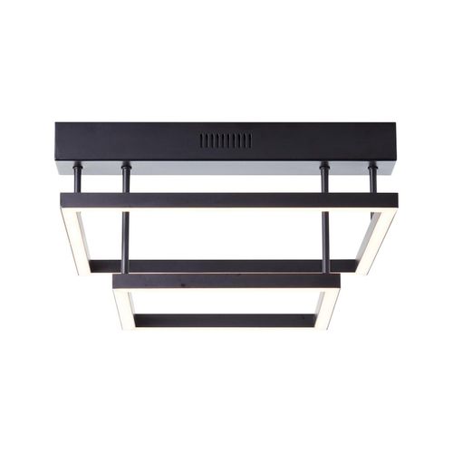 4004353394881 - Lampe Ranut led Deckenleuchte 2flg schwarz 2x led integriert 17W led integriert (1700lm 3000K) In 3 Stufen über Wandschalter dimmbar - Brilliant