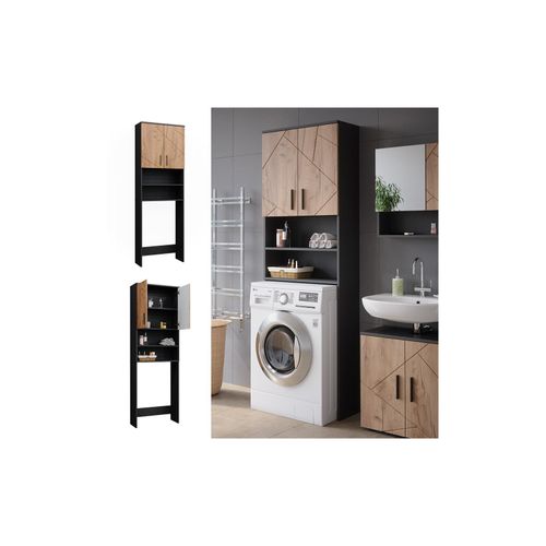 4066731370658 - Waschmaschinenschrank Irma Anthrazit Goldkraft Eiche 64 x 1905 cm Vicco 4066731370658 - Waschmaschinenschrank Irma Anthrazit Goldkraft Eiche 64 x 1905 cm Vicco