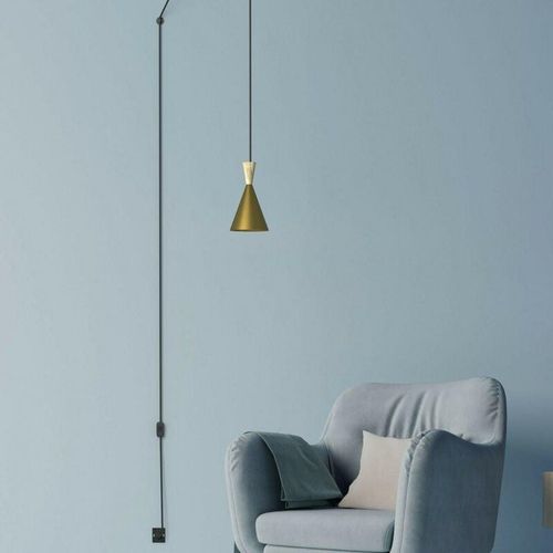 8435427135653 - Barcelona Led - Hängeleuchte aus Holz Solvang Design inspiriert von tom dixon E27 Farbe Gold­far­ben - Gold­far­ben